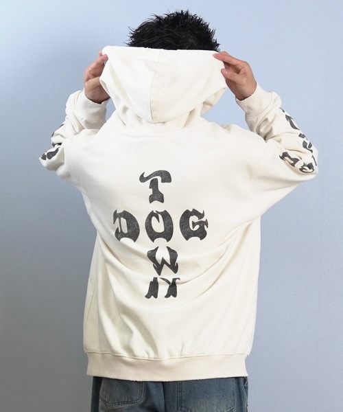 DOGTOWN/ドッグタウン フルジップパーカー バックプリント 254DT1PK008