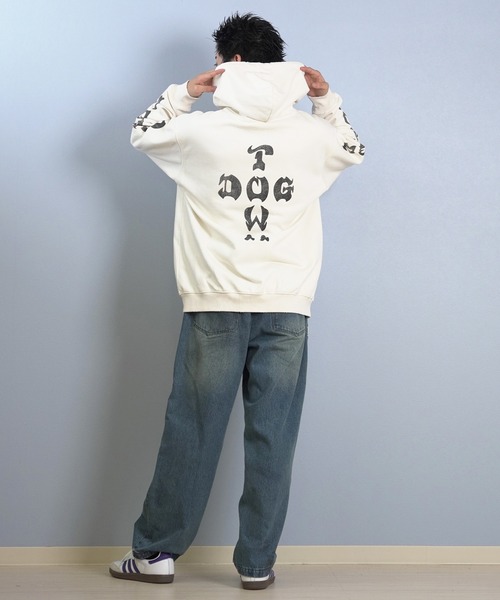 DOGTOWN（ドッグタウン）の「DOGTOWN/ドッグタウン フルジップパーカー バックプリント 254DT1PK008（パーカー・メンズ・アイボリー/ブラック・M/L/XL）」の17枚目の写真