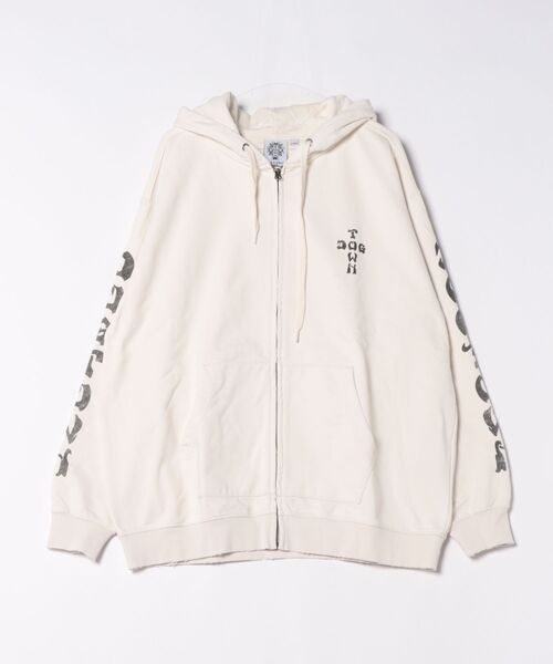 DOGTOWN（ドッグタウン）の「DOGTOWN/ドッグタウン フルジップパーカー バックプリント 254DT1PK008（パーカー・メンズ・アイボリー/ブラック・M/L/XL）」の15枚目の写真