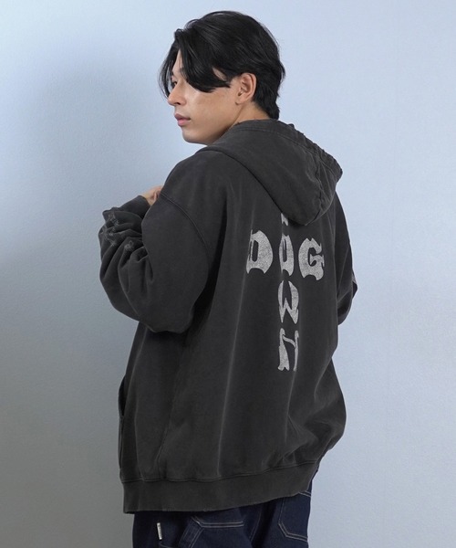 DOGTOWN/ドッグタウン フルジップパーカー バックプリント 254DT1PK008