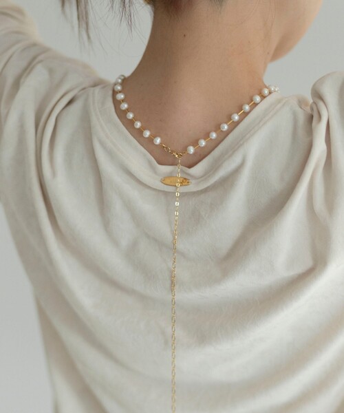 NOLLEY’S（ノーリーズ）の「【grace grace/グラスグラス】【WEB STAFF守屋☆】パイプ淡水パールネックレス（ネックレス・レディース・オフホワイト・FREE）」の11枚目の写真