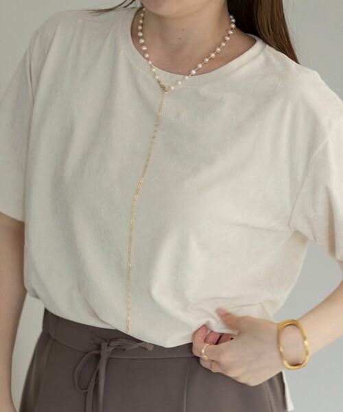 NOLLEY’S（ノーリーズ）の「【grace grace/グラスグラス】【WEB STAFF守屋☆】パイプ淡水パールネックレス（ネックレス・レディース・オフホワイト・FREE）」の12枚目の写真