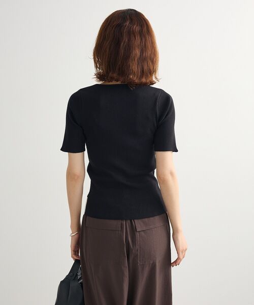 Petit fleur（プチフルール）の「・Petit Fleur バイカラーレイヤードニット（ニット/セーター・レディース・ブラック/ブラウン/ボルドー・FREE）」の19枚目の写真