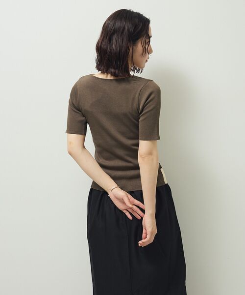 Petit fleur（プチフルール）の「・Petit Fleur バイカラーレイヤードニット（ニット/セーター・レディース・ブラック/ブラウン/ボルドー・FREE）」の20枚目の写真