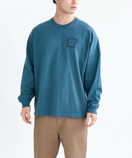 RVCA（ルーカ）の「RVCA メンズ METAL URGY LT ロンＴ 【2025年秋冬モデル】ルーカワイドシルエットバックプリント長袖ロンT（Tシャツ/カットソー・メンズ・ブラック/ベージュ/オフホワイト/ブルー系その他・SMALL/MEDIUM/LARGE/X-LARGE）」の14枚目の写真