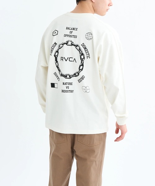 RVCA(ルーカ)の「RVCA メンズ METAL URGY LT ロンT 【2025年秋冬モデル】ルーカワイドシルエットバックプリント長袖ロンT(Tシャツ/カットソー・メンズ・ブラック/ベージュ/オフホワイト/ブルー系その他・SMALL/MEDIUM/LARGE/X-LARGE)」の19枚目の写真