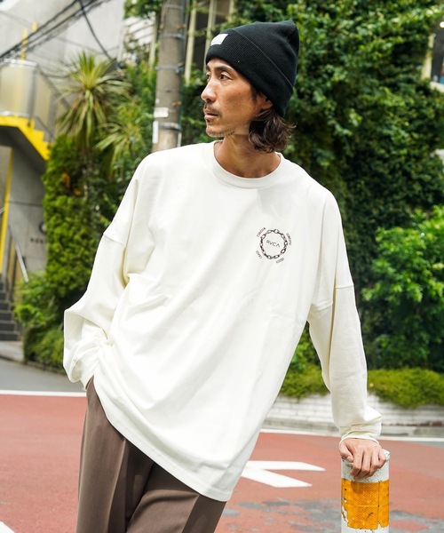 RVCA(ルーカ)の「RVCA メンズ METAL URGY LT ロンT 【2025年秋冬モデル】ルーカワイドシルエットバックプリント長袖ロンT(Tシャツ/カットソー・メンズ・ブラック/ベージュ/オフホワイト/ブルー系その他・SMALL/MEDIUM/LARGE/X-LARGE)」の18枚目の写真