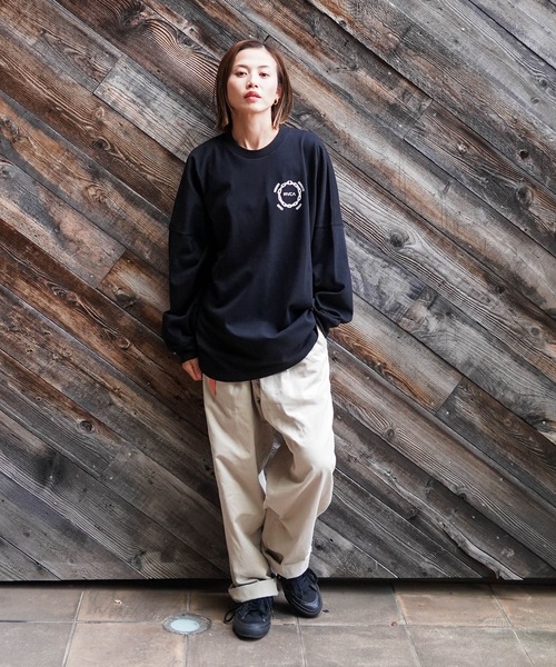 RVCA(ルーカ)の「RVCA メンズ METAL URGY LT ロンT 【2025年秋冬モデル】ルーカワイドシルエットバックプリント長袖ロンT(Tシャツ/カットソー・メンズ・ブラック/ベージュ/オフホワイト/ブルー系その他・SMALL/MEDIUM/LARGE/X-LARGE)」の20枚目の写真