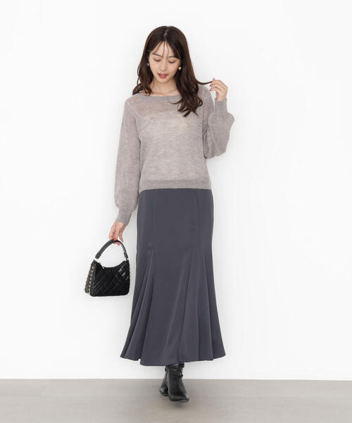 PROPORTION BODY DRESSING（プロポーションボディドレッシング）の「前後２ＷＡＹエアリーウールニット / 1215270917（ニット/セーター・レディース・ピンク/ホワイト系その他/グレー系その他・FREE）」の20枚目の写真