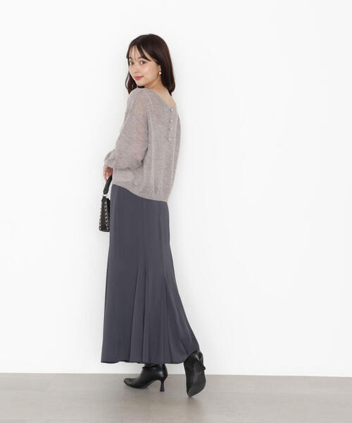 PROPORTION BODY DRESSING（プロポーションボディドレッシング）の「前後２ＷＡＹエアリーウールニット / 1215270917（ニット/セーター・レディース・ピンク/ホワイト系その他/グレー系その他・FREE）」の22枚目の写真