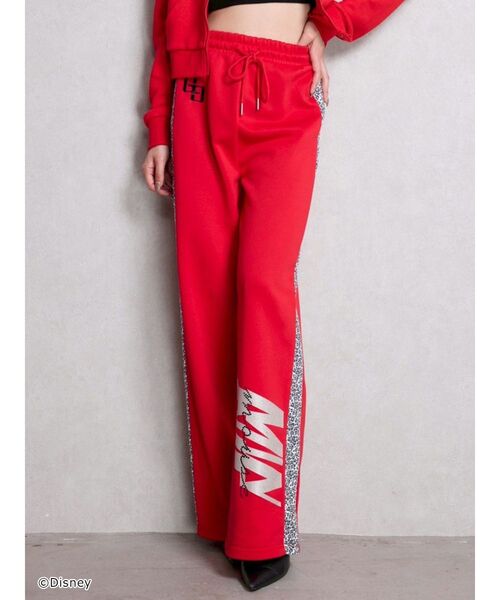 GYDA（ジェイダ）の「Disney/GYDA leopard ストレートパンツ（その他パンツ・レディース・レッド/ブラック/オフホワイト・FREE）」の3枚目の写真