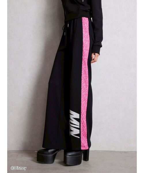 GYDA（ジェイダ）の「Disney/GYDA leopard ストレートパンツ（その他パンツ・レディース・レッド/ブラック/オフホワイト・FREE）」の2枚目の写真