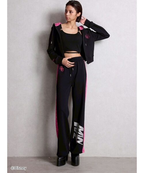 GYDA（ジェイダ）の「Disney/GYDA leopard ストレートパンツ（その他パンツ・レディース・レッド/ブラック/オフホワイト・FREE）」の7枚目の写真