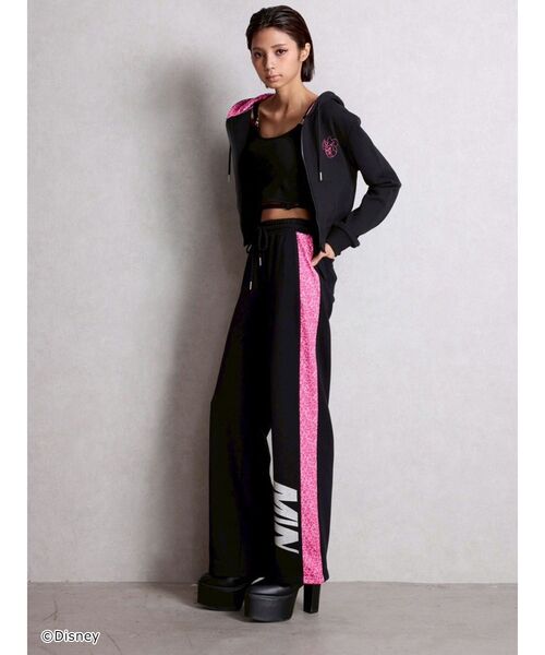 GYDA（ジェイダ）の「Disney/GYDA leopard ストレートパンツ（その他パンツ・レディース・レッド/ブラック/オフホワイト・FREE）」の8枚目の写真