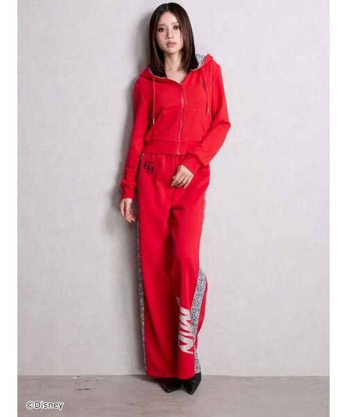 GYDA（ジェイダ）の「Disney/GYDA leopard ストレートパンツ（その他パンツ・レディース・レッド/ブラック/オフホワイト・FREE）」の12枚目の写真