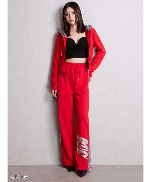 GYDA（ジェイダ）の「Disney/GYDA leopard ストレートパンツ（その他パンツ・レディース・レッド/ブラック/オフホワイト・FREE）」の13枚目の写真