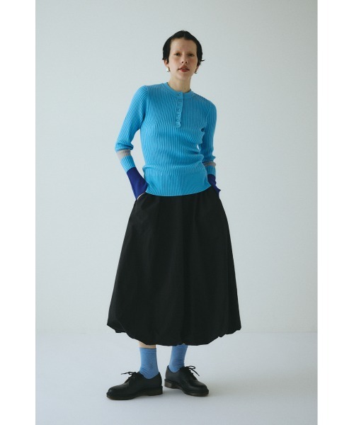 HeRIN.CYE（ヘリンドットサイ）の「Balloon form skirt　　バルーンフォルムスカート（スカート・レディース・ブラウン/ブラック・36/38）」の2枚目の写真