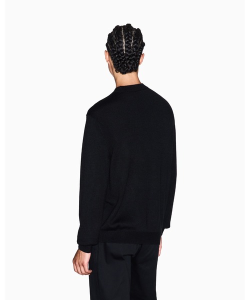 ARMANI EXCHANGE（アルマーニエクスチェンジ）の「【A|X アルマーニ エクスチェンジ】＜オンライン限定＞ウールコットンブレンド ニットプルオーバー（ニット/セーター・メンズ・マスタード/ブラック・X-SMALL/X-LARGE/LARGE/MEDIUM/SMALL）」の3枚目の写真