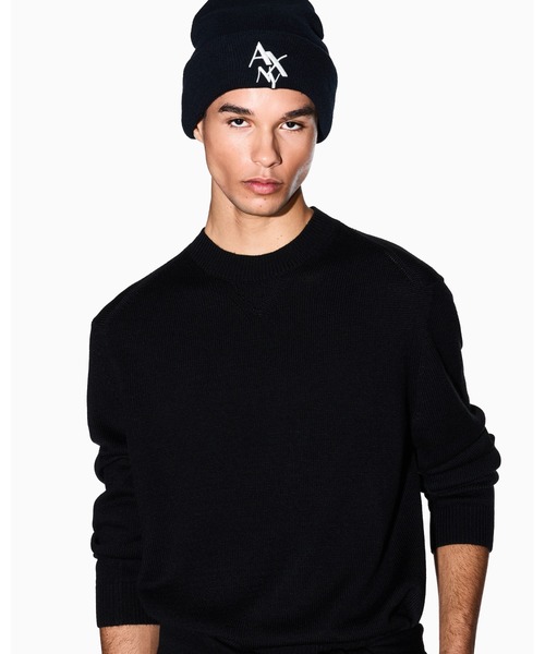 【美USED】アルマーニ・エクスチェンジ　コットンウールニット A|X アルマーニ エクスチェンジウールコットンブレンド ニットプル