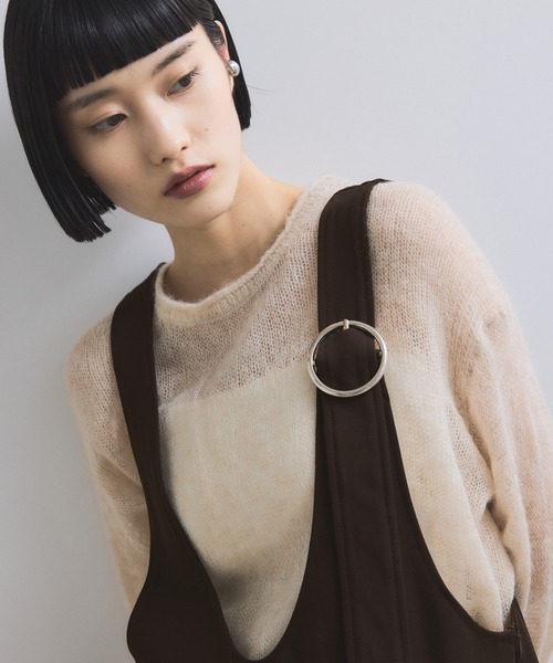 WEB限定】ディープネックAラインワンピース（ワンピース）｜ADAM