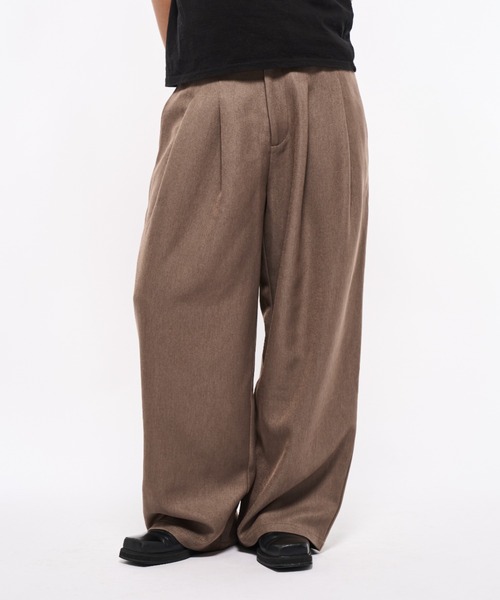 2tuck slacks pants/2タックスラックスパンツ（スラックス）｜Elanque