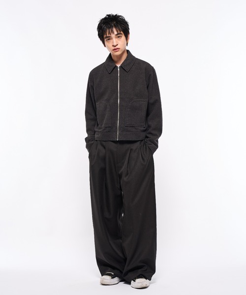 セール】2tuck slacks pants/2タックスラックスパンツ（スラックス