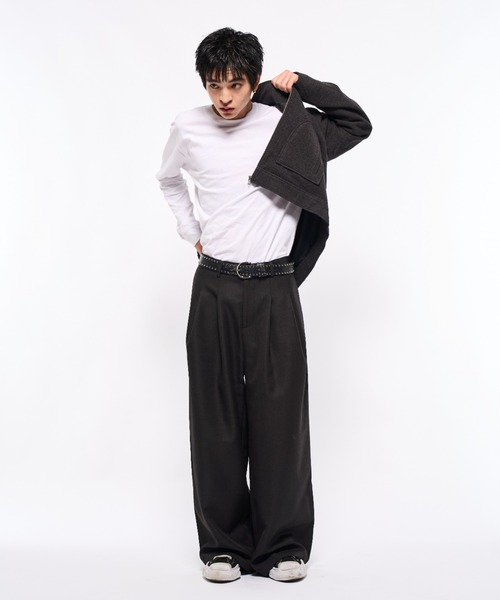 HERMES JOEL TROUSERS 46 スラックス 2タックパンツ HERMES JOEL TROUSERS 46 スラックス 2タックパンツ