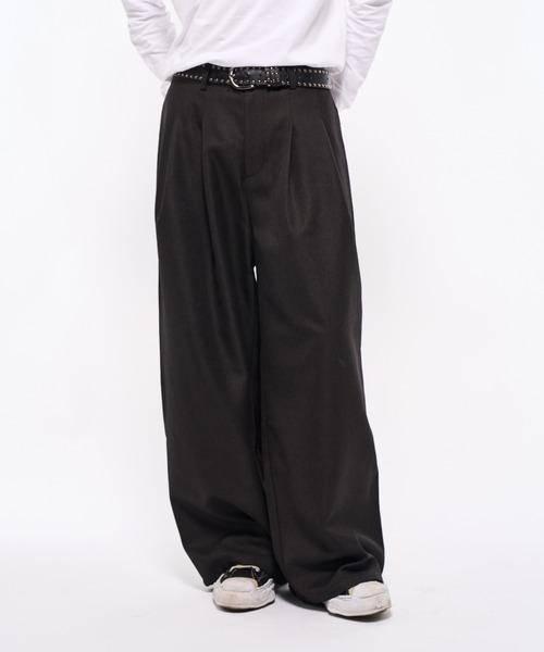 セール】2tuck slacks pants/2タックスラックスパンツ（スラックス
