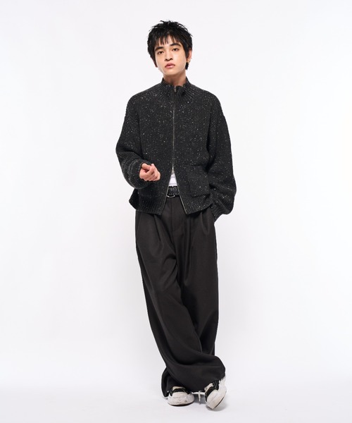 パンツ 2tuck black linen slacks pants 2tuck slacks pants/2タックスラックスパンツ（スラックス）｜Elanque
