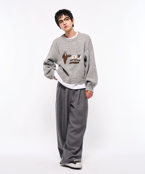 Elanque（エランク）の「2tuck slacks pants/2タックスラックスパンツ（スラックス・メンズ・ブラウン/グレー/ブラック・SMALL/MEDIUM/LARGE）」の16枚目の写真