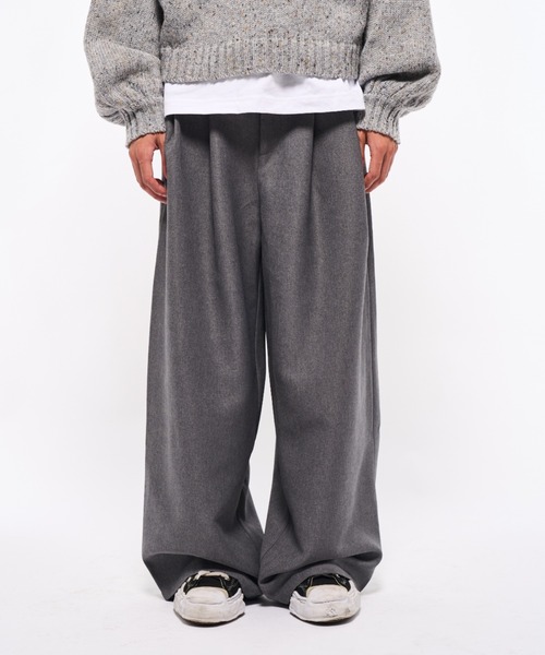 2tuck slacks pants/2タックスラックスパンツ（スラックス）｜Elanque
