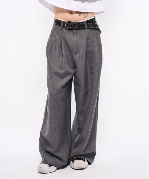 2tuck slacks pants/2タックスラックスパンツ（スラックス