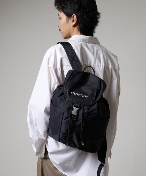 HUNTER（ハンター）の「HUNTER PREMIUM NYLON MINI BACKPACK  プレミアム ナイロン ミニ バックパック（バックパック/リュック・レディース・ブラック・FREE）」の12枚目の写真
