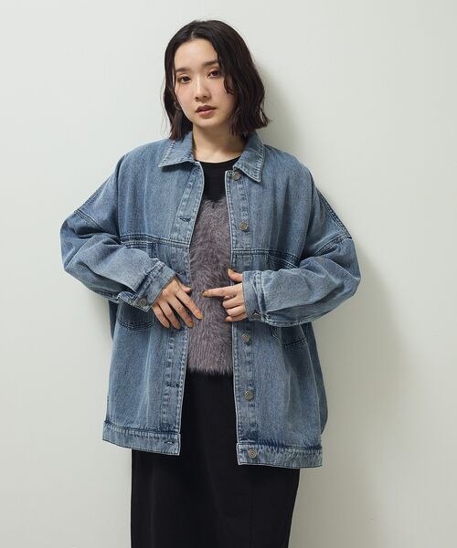 セール】BIGシルエットGジャン（デニムジャケット）｜Green Parks