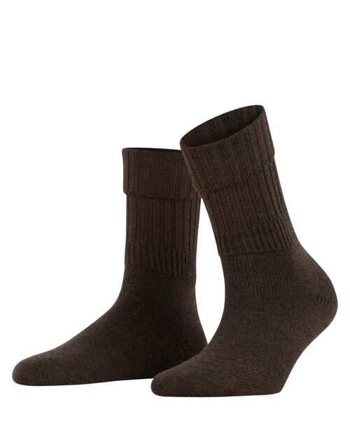 FALKE(ファルケ)の「FALKE | 47520 STRIGGINGS RIB SOCKS WOMEN(ソックス/靴下・レディース・ブラック/オフホワイト/ダークグレー/ブラウン/レッド系その他/ダークブラウン・35/38)」の4枚目の写真
