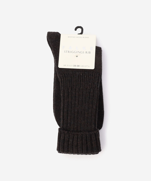 FALKE(ファルケ)の「FALKE | 47520 STRIGGINGS RIB SOCKS WOMEN(ソックス/靴下・レディース・ブラック/オフホワイト/ダークグレー/ブラウン/レッド系その他/ダークブラウン・35/38)」の12枚目の写真