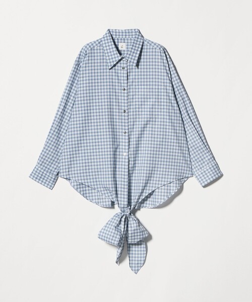 6(ROKU)＞コットン ロングリボン シャツ（シャツ/ブラウス）｜6（ロク