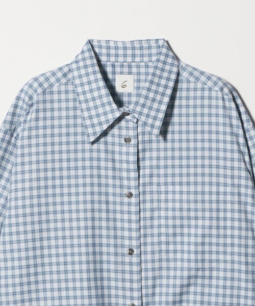 6（ロク）の「＜6(ROKU)＞コットン ロングリボン シャツ（シャツ/ブラウス・レディース・コバルトブルー/ホワイト・FREE）」の12枚目の写真