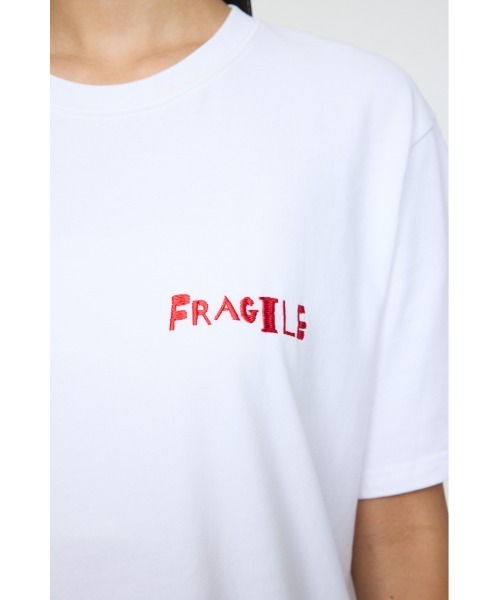 PROJECT U（プロジェクトユー）の「PU FRAGILE Tシャツ（Tシャツ/カットソー・レディース・ホワイト・FREE）」の8枚目の写真