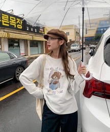 【portulaca】スリーピングベアー長袖Tシャツ