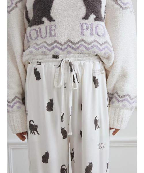 Gelato Pique ジェラートピパジャマ CAT 上下セット　ルームウェア すべてのカテゴリ【ジェラート ピケ】 2024 CAT コレクション ～猫と私