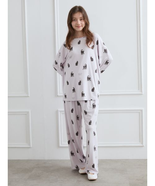 ジェラートピケ　新品未使用　3点セット　フリースルームウェア ライトグレー ジェラートピケ 新品未使用 3点セット フリースルームウェア ライトグレー