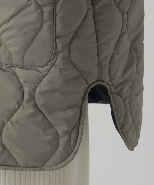 Elura（エルーラ）の「＜UNIVERSAL OVERALL別注＞キルティングフードブルゾン/579951（ブルゾン・レディース・カーキ/ブラック/ダークブラウン・FREE）」の10枚目の写真