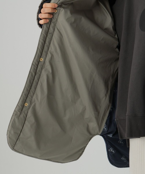 Elura（エルーラ）の「＜UNIVERSAL OVERALL別注＞キルティングフードブルゾン/579951（ブルゾン・レディース・カーキ/ブラック/ダークブラウン・FREE）」の14枚目の写真