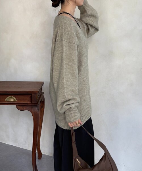 ヤクライクGOLDボタンVネックカーディガン（カーディガン/ボレロ