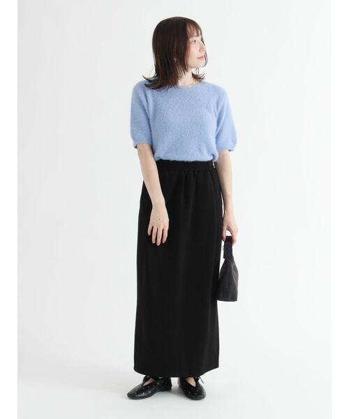 Te chichi TERRASSE（テチチテラス）の「ラメシャギーハーフスリーブニット（ニット/セーター・レディース・グレー/ブルー/チャコールグレー/レッド・F）」の12枚目の写真