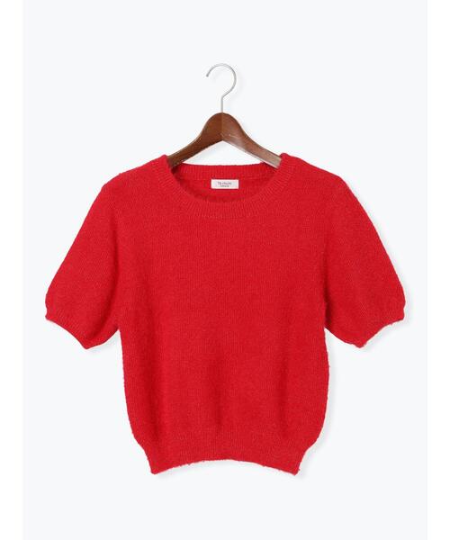 Te chichi TERRASSE（テチチテラス）の「ラメシャギーハーフスリーブニット（ニット/セーター・レディース・グレー/ブルー/チャコールグレー/レッド・F）」の17枚目の写真