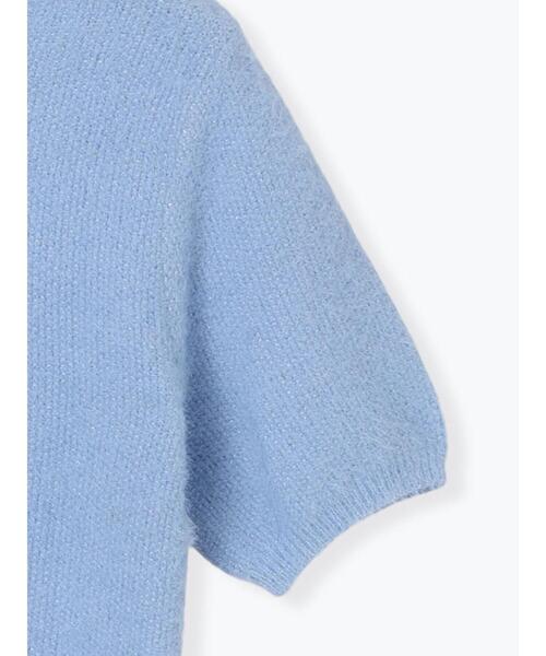 Te chichi TERRASSE（テチチテラス）の「ラメシャギーハーフスリーブニット（ニット/セーター・レディース・グレー/ブルー/チャコールグレー/レッド・F）」の8枚目の写真