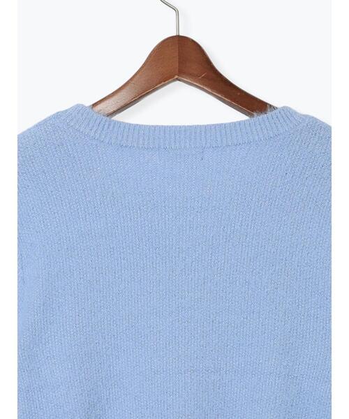 Te chichi TERRASSE（テチチテラス）の「ラメシャギーハーフスリーブニット（ニット/セーター・レディース・グレー/ブルー/チャコールグレー/レッド・F）」の10枚目の写真