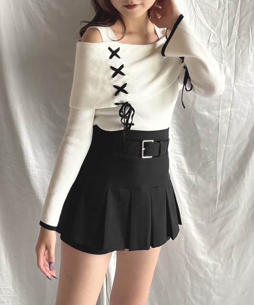 one way（ワンウェイ）の「レーシングオフショルニット（ニット/セーター・レディース・ベージュ/ホワイト/ピンク/グレー/ピンクベージュ・FREE）」の20枚目の写真